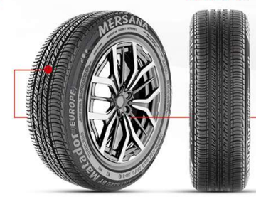 تصویر از تایر MERSANA درجه 1 بدون نوار پیچ- سایز 195/65R15- ایران تایر (یک جفت)